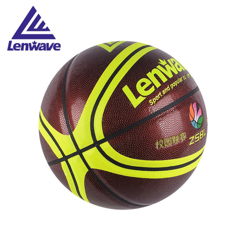 Official Size 7 High Quality PU Leather Basketball Ball  Teaching Training Match Basketball 2 Colors Free With Needle + Net Bag